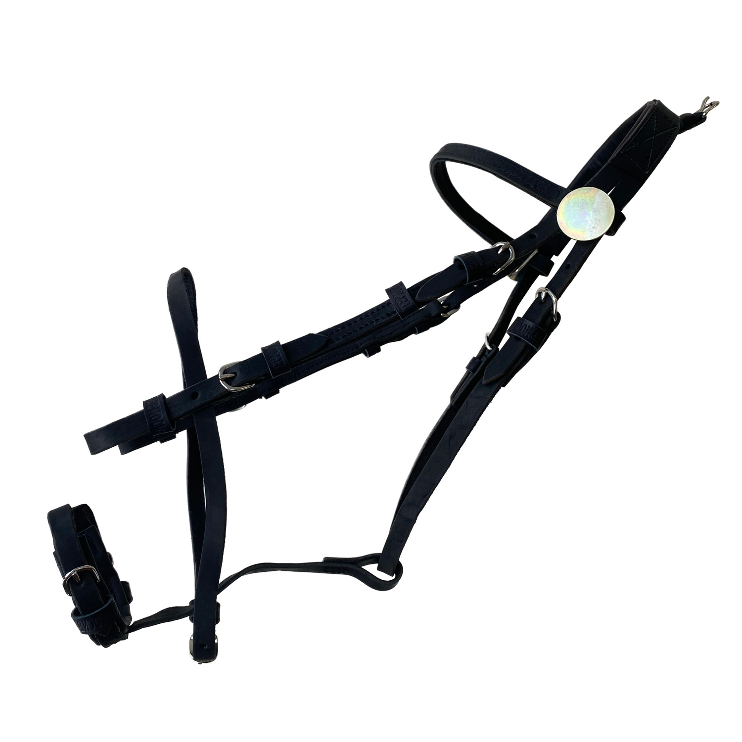 Оголовье рысистое без трензеля (кожа)